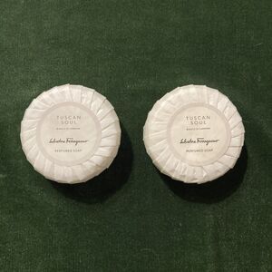 Lot Of Two Salvatore Ferragamo Tuscan Soul Bianco di Carrara Perfumed Soap 50G